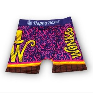 Happy Boxer Willy Wonka Chocolate Boxer Brief Mens Size Medium 32-34 Waist NWT